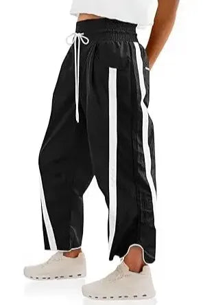 Athletic Black Side Stripe Track Pants