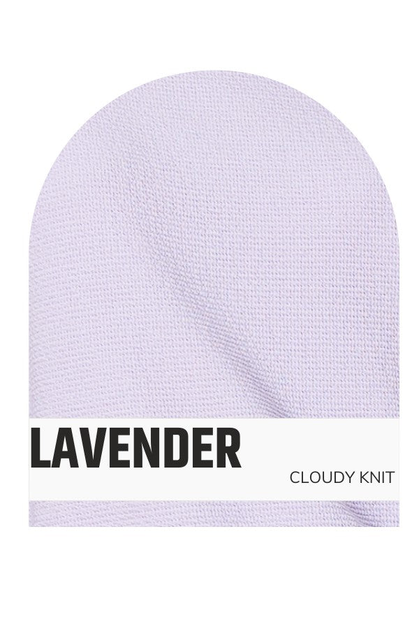 Lavender Cloud Knit Straight Leg Pants