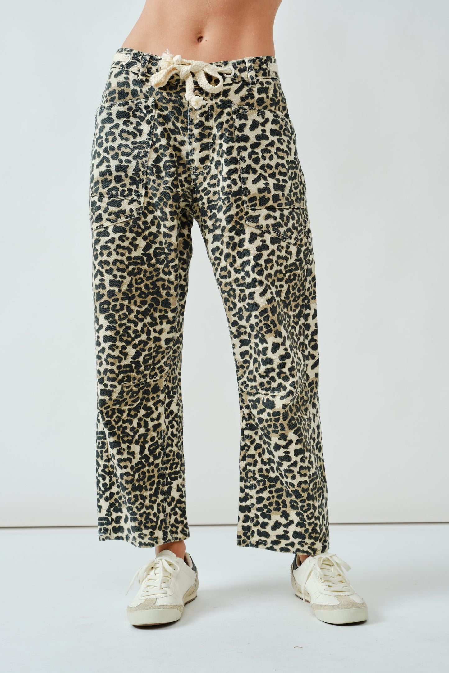 MAP3083- Barrel Leopard Tie Waist