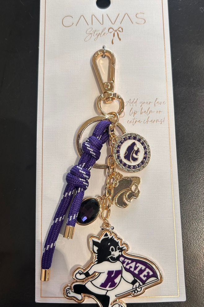 Kansas State Bag Charm