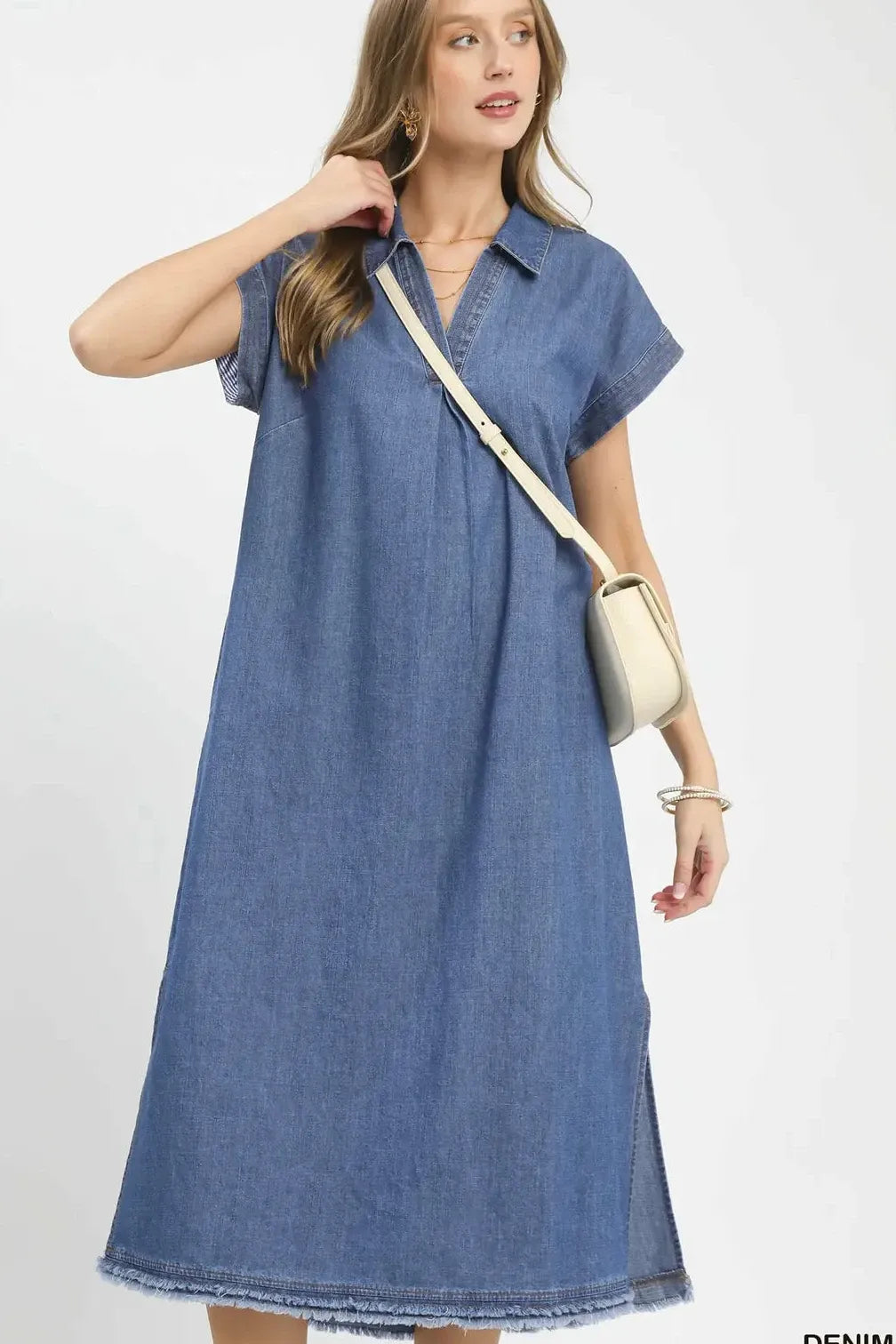 Short Sleeve Collared Dress