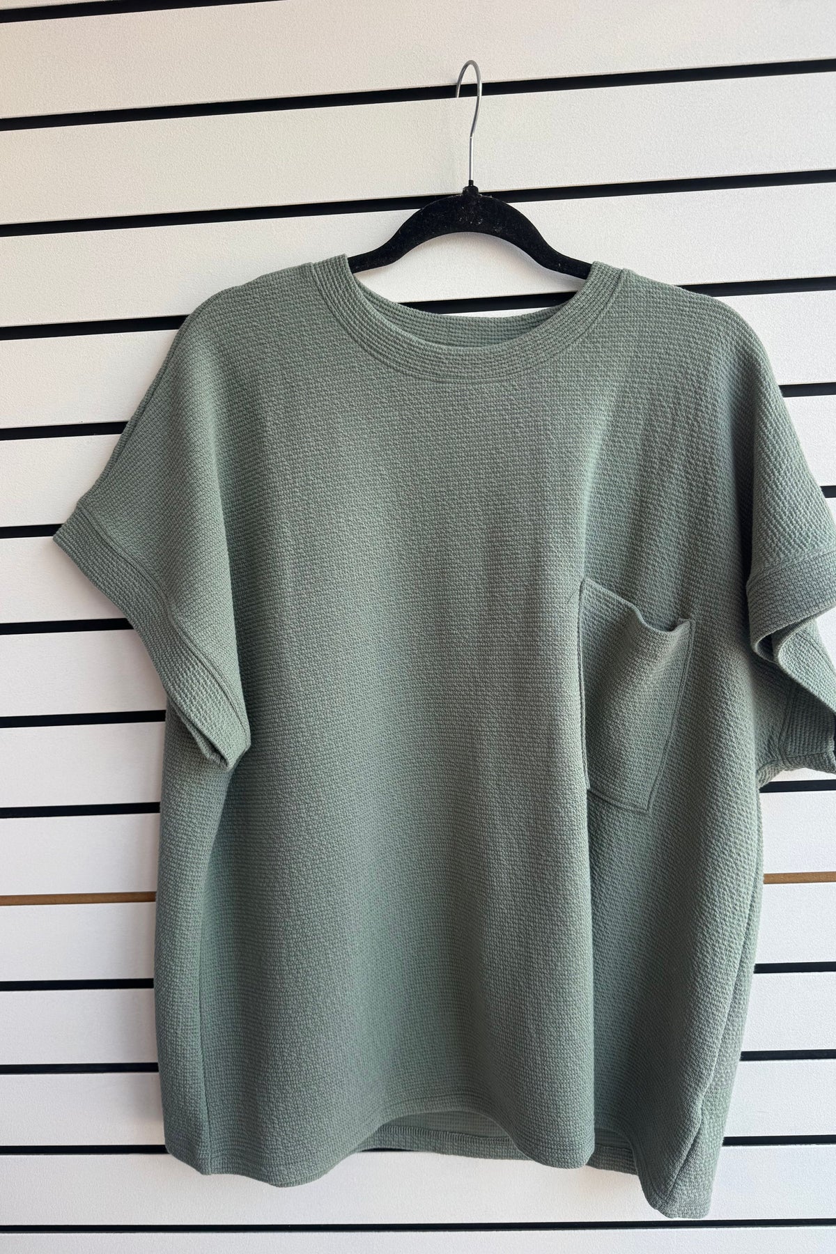 Army Cloud Knit Top