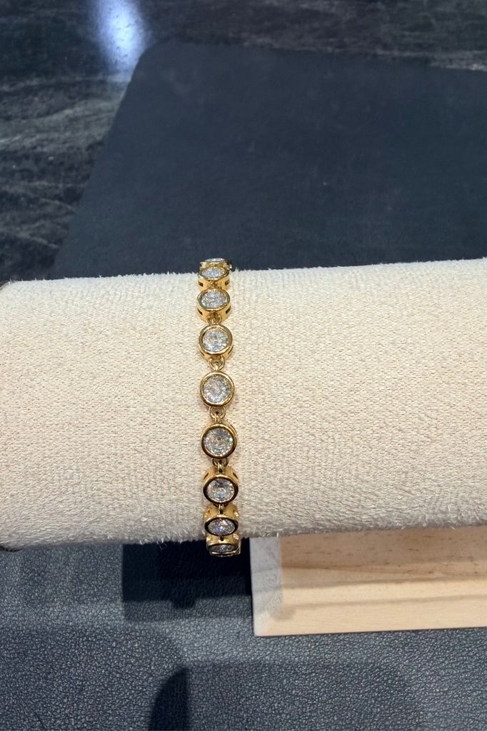 Bezel Set Diamond Bracelet