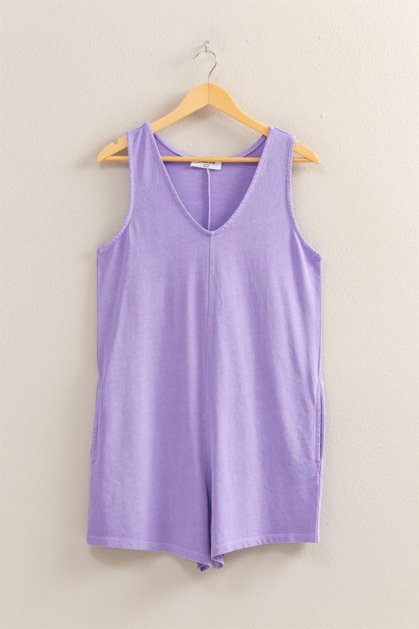 V-Neck Sleeveless Romper
