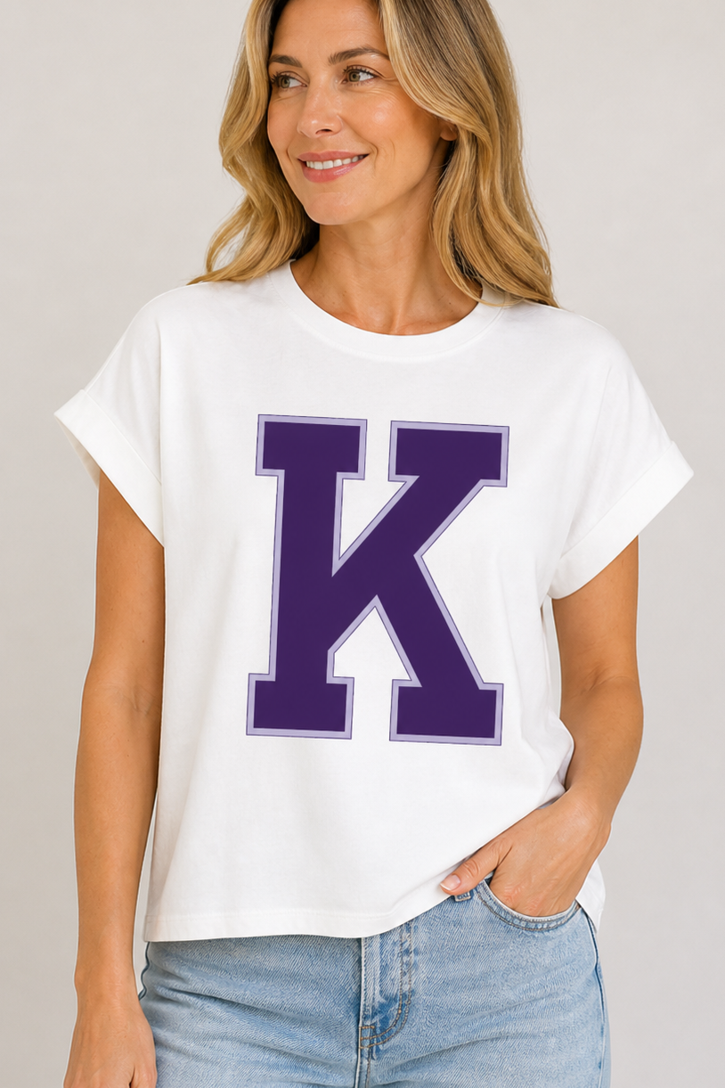 Classic K Cotton Tee – White