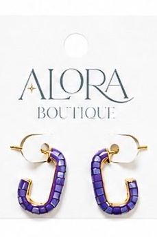 Purple mosaic hoop