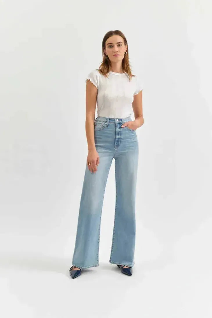 Far Out High Rise Wide Leg Jean