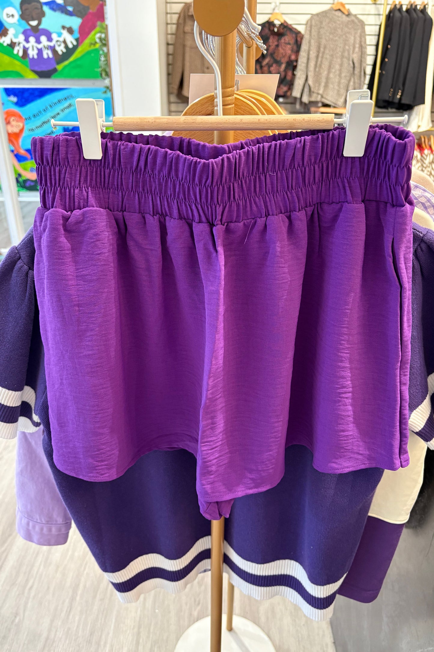Purple Skort