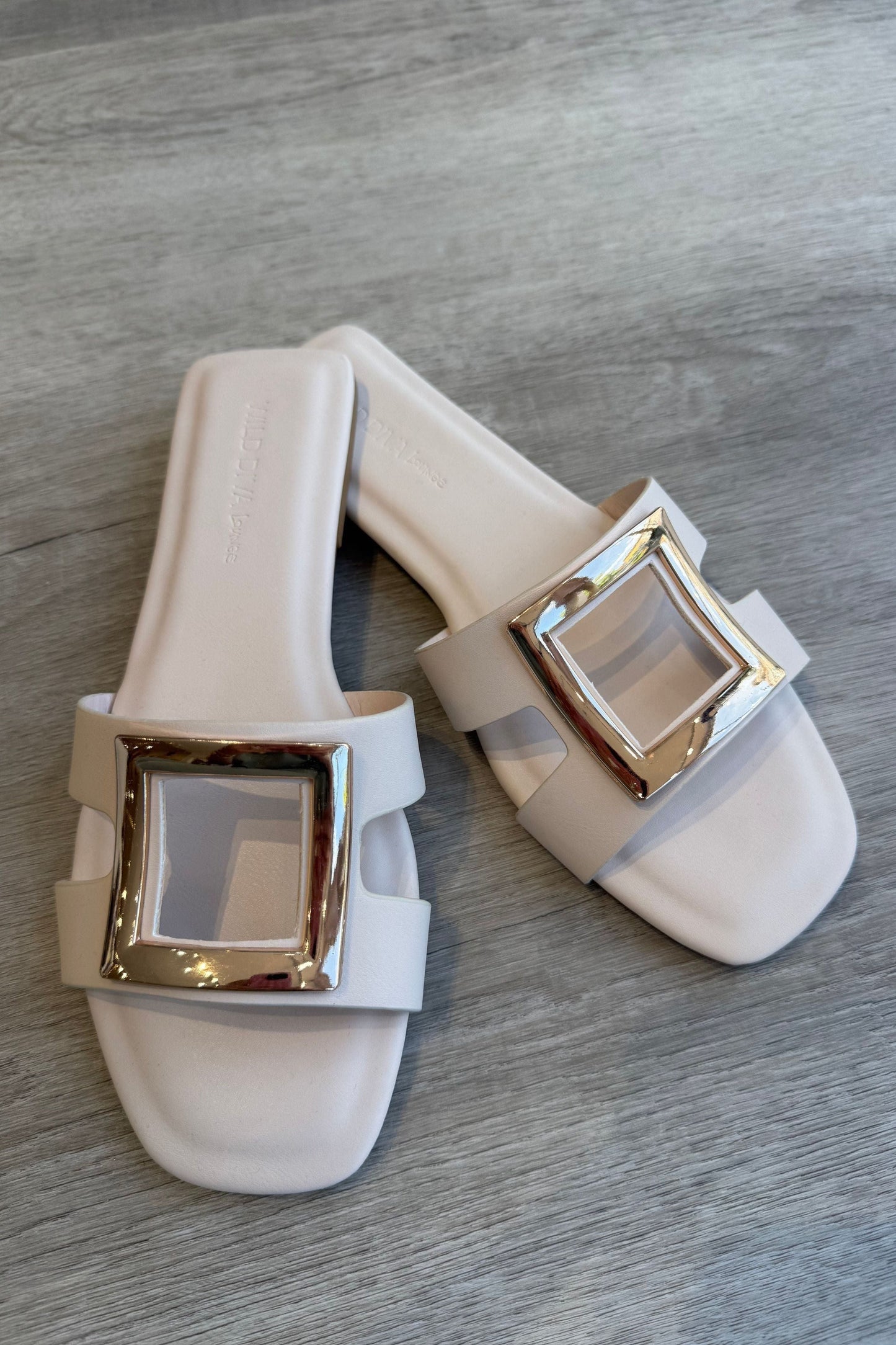 Golden Square Sandals