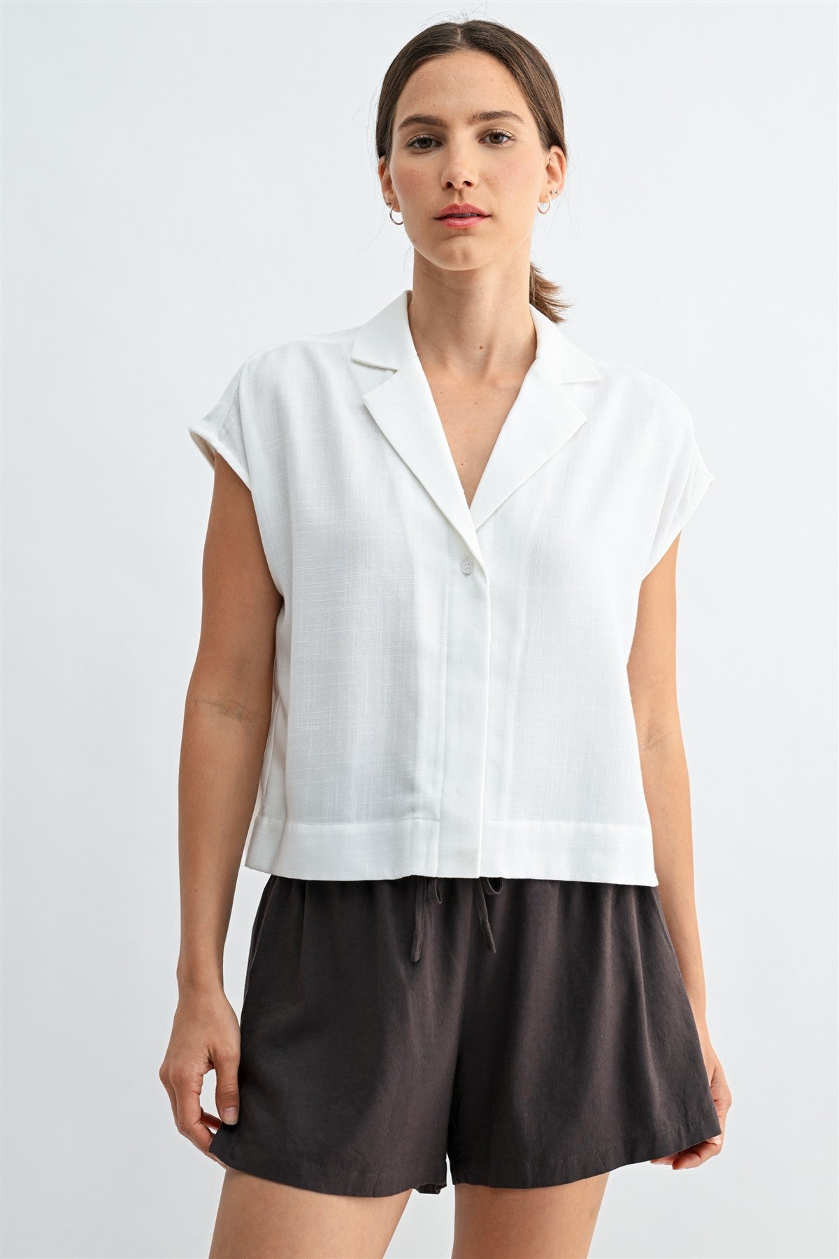 Relaxed Linen Blouse