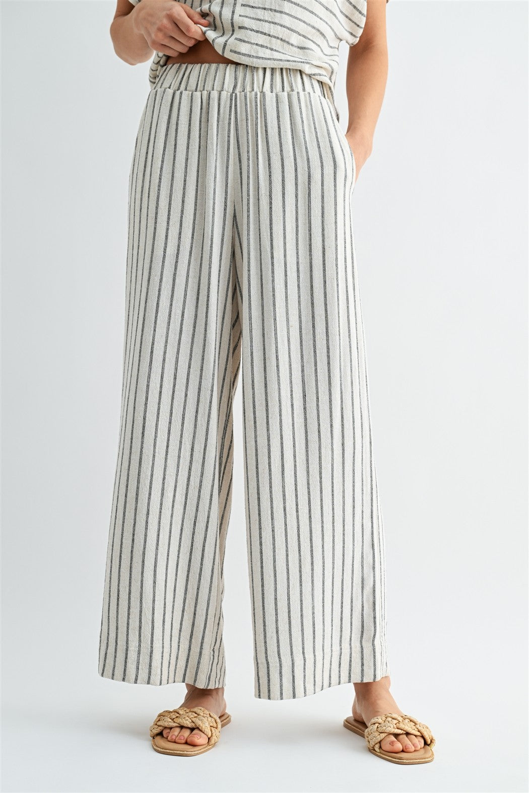 Striped Linen Pants