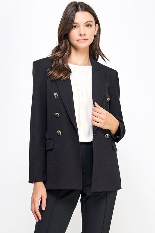 Button Down Detailed Blazer