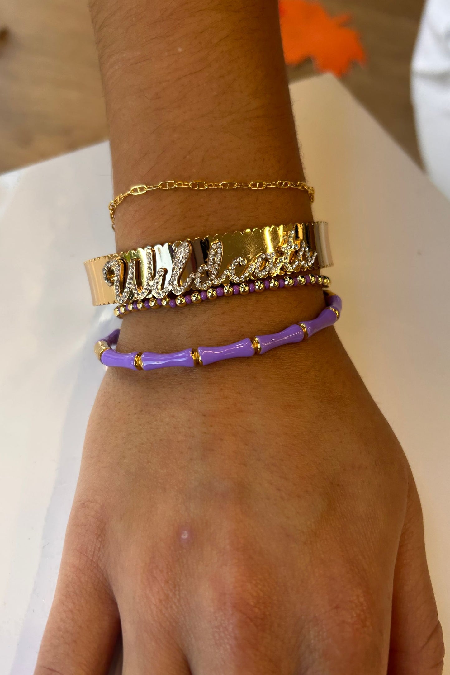 Gold Wildcats Cuff