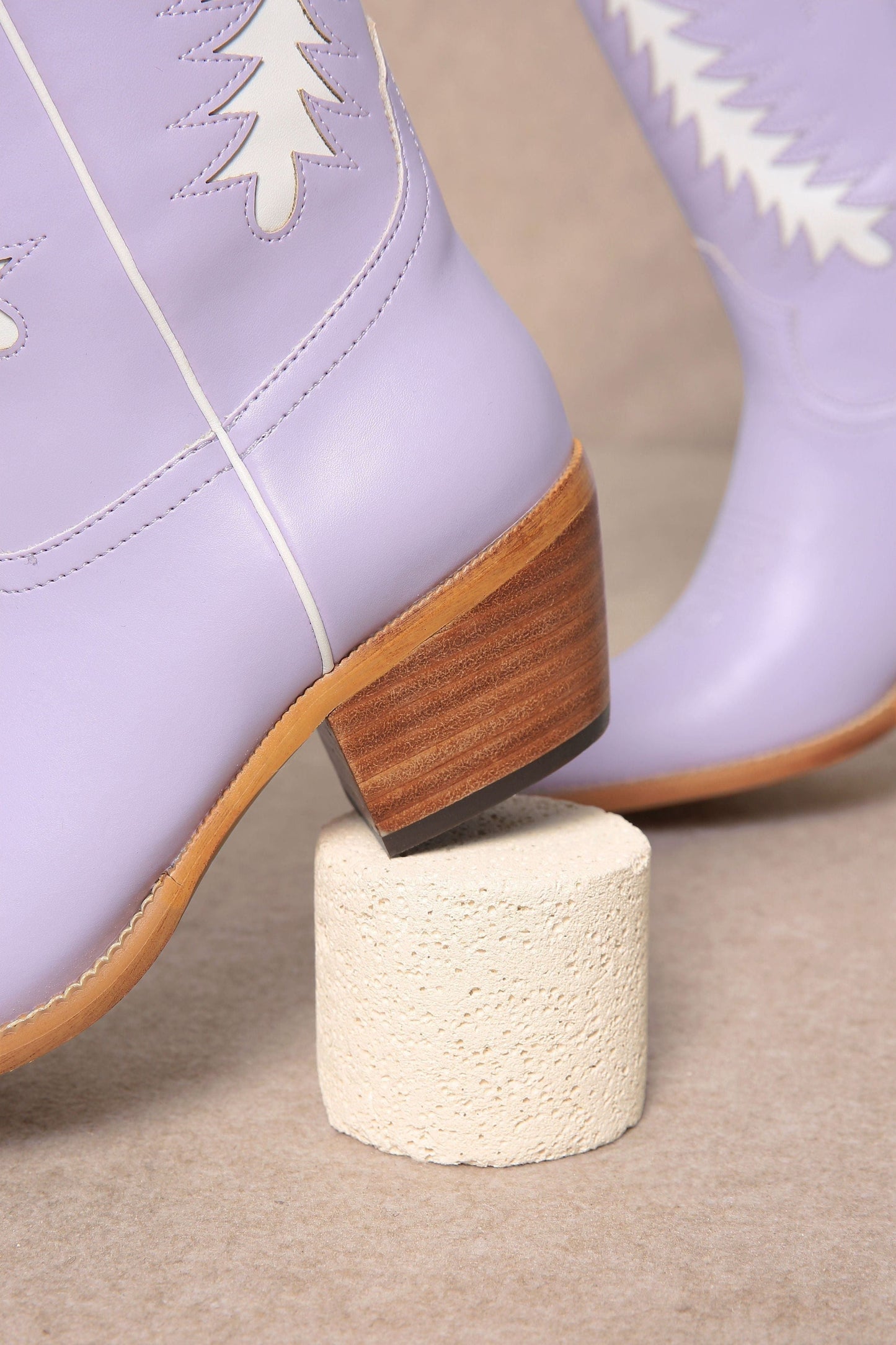 Lavender Textured Game Day Boots