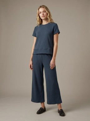Soft Knit Textured Teal Pants