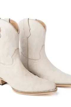 Desert Pearl Ankle Boots in Cream