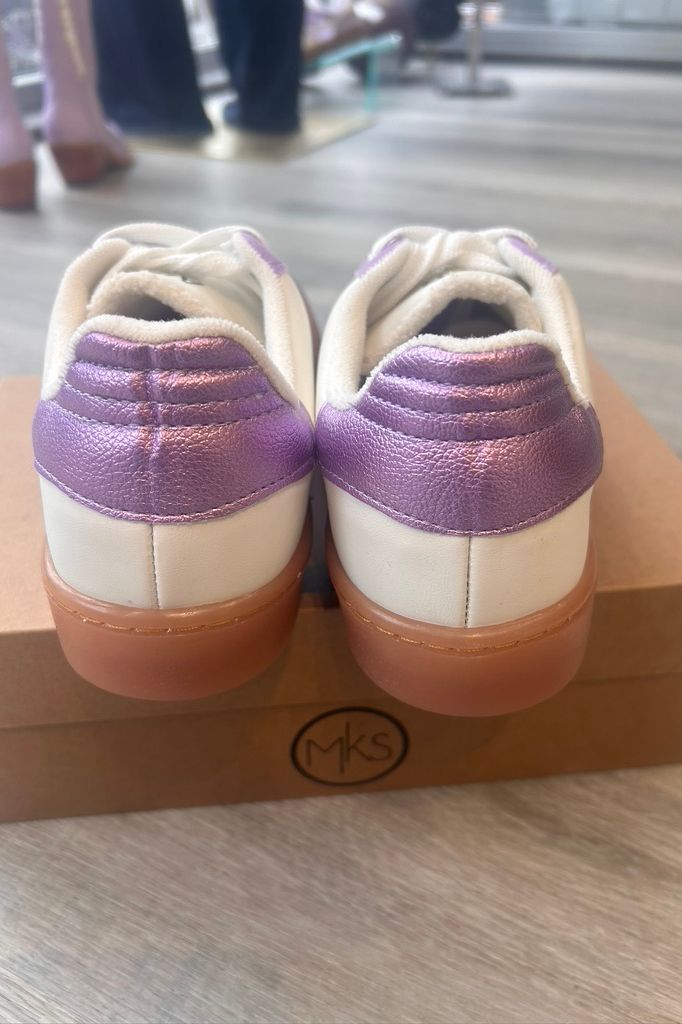 Matthew 1 Sneakers: Lilac and White Sneakers