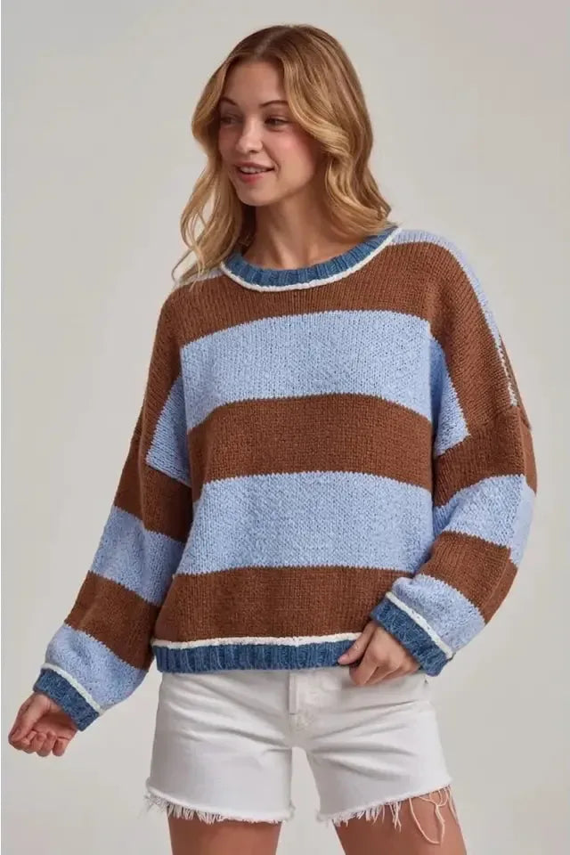 Wide Stripe Everyday Cozy Sweater