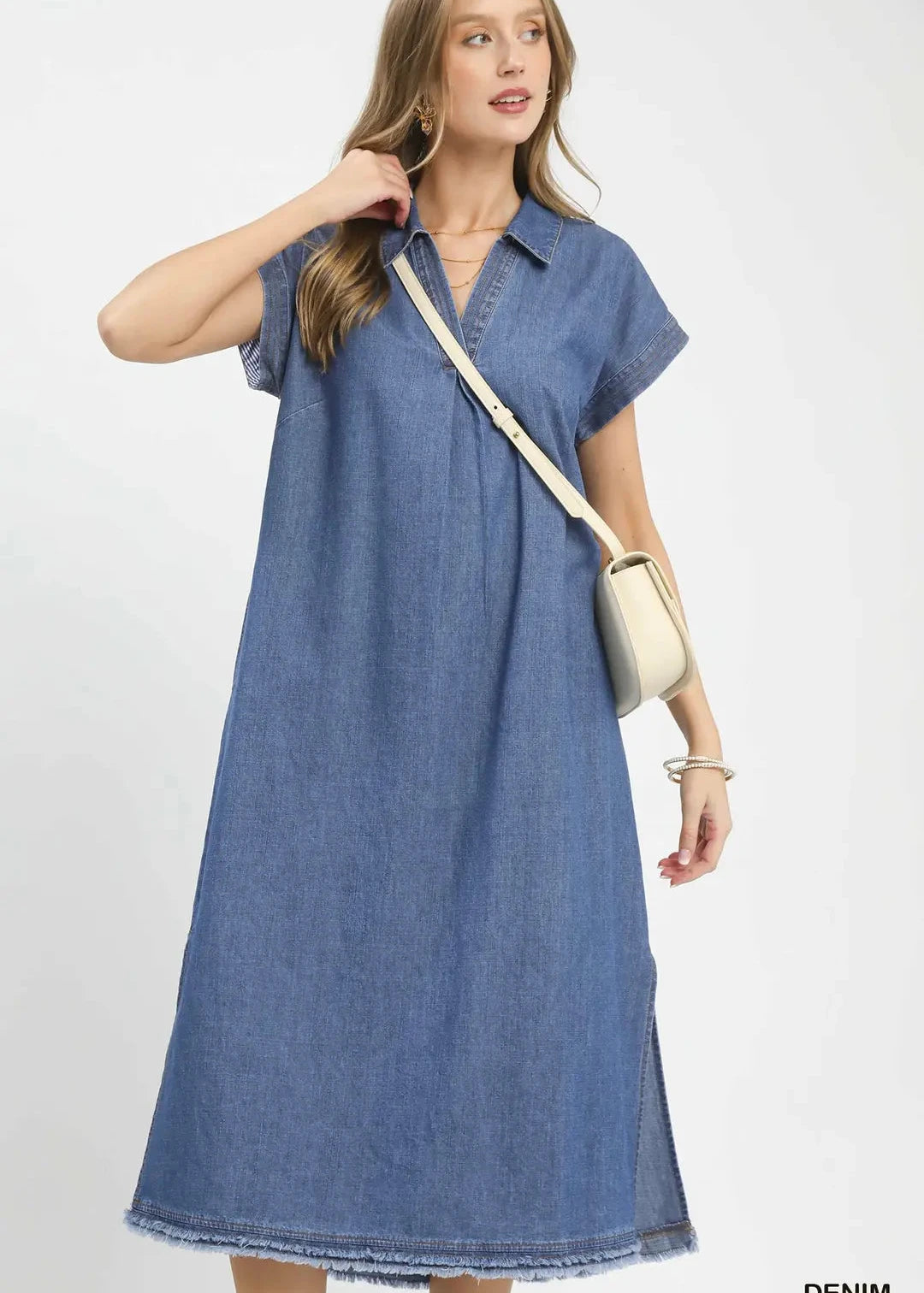Short Sleeve Collared Dress