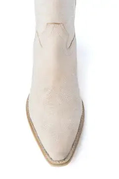 Desert Pearl Ankle Boots in Cream