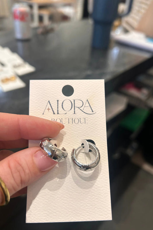 Silver Star Hoops