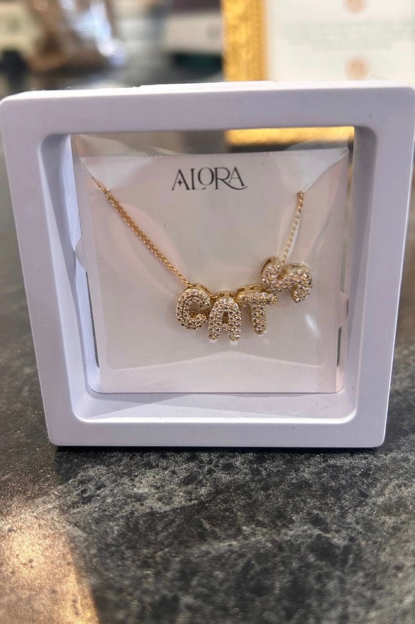 CATS Pave Bubble Gold Necklace