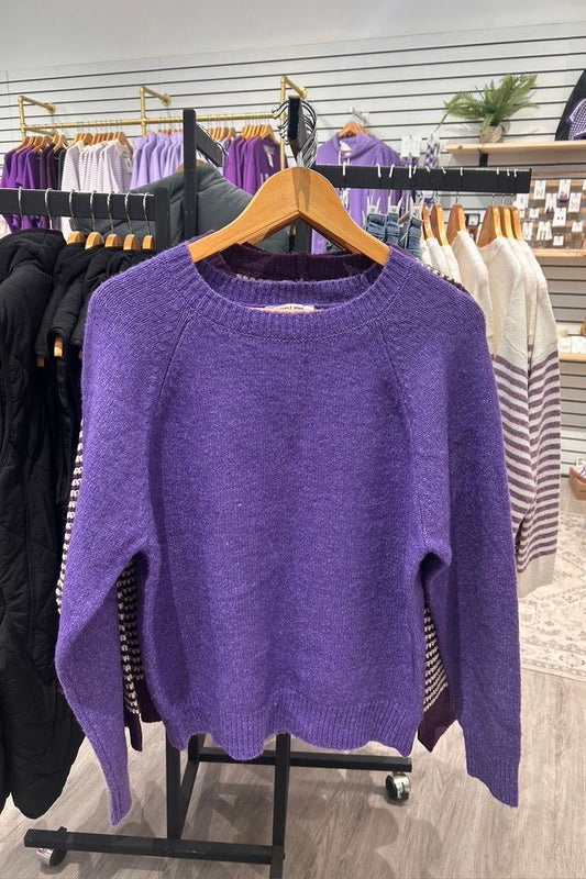 Purple Soft Lightweight Sweater