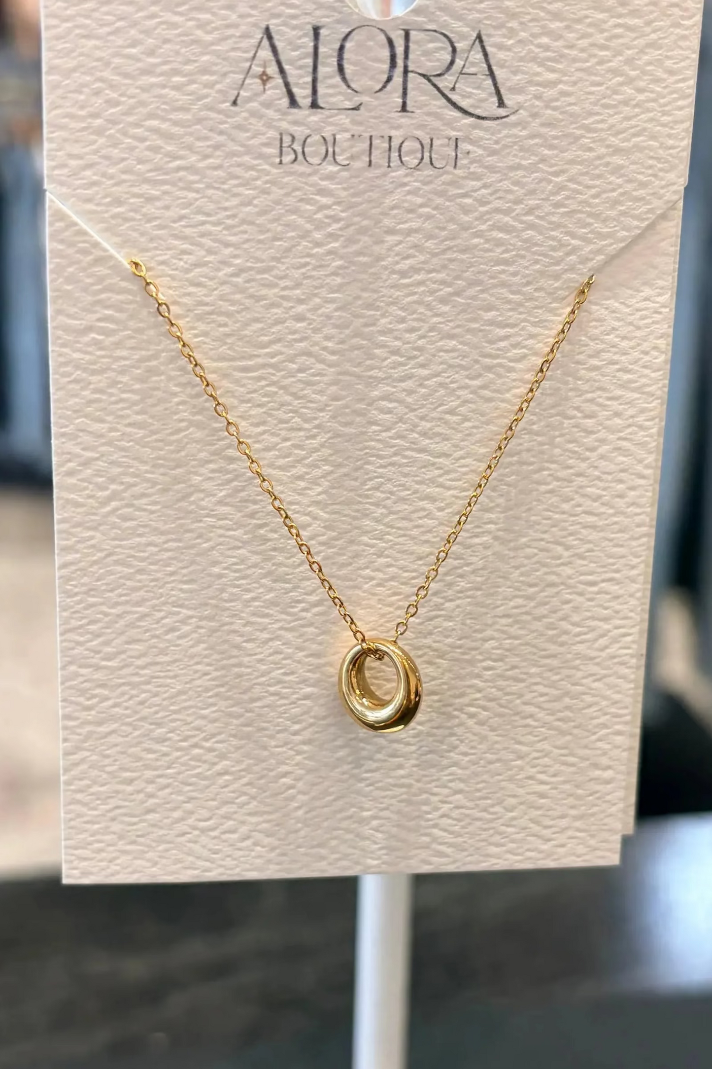 Gold Circle Necklace