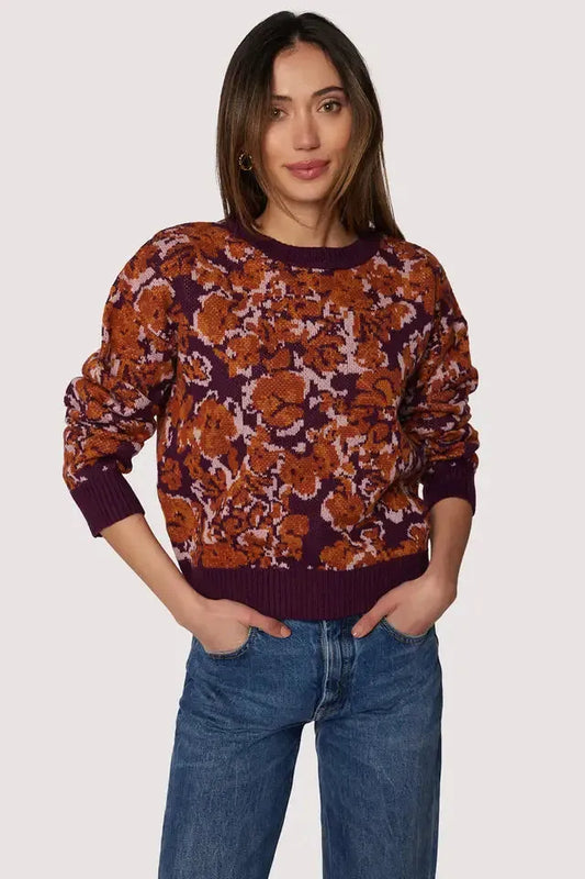 Autumn Fall Floral Sweater