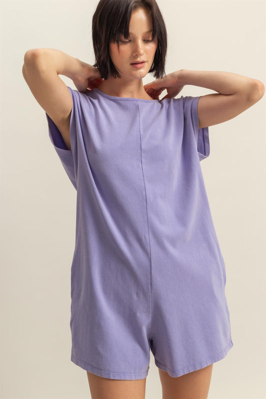 Lavender Breezy Fit Romper