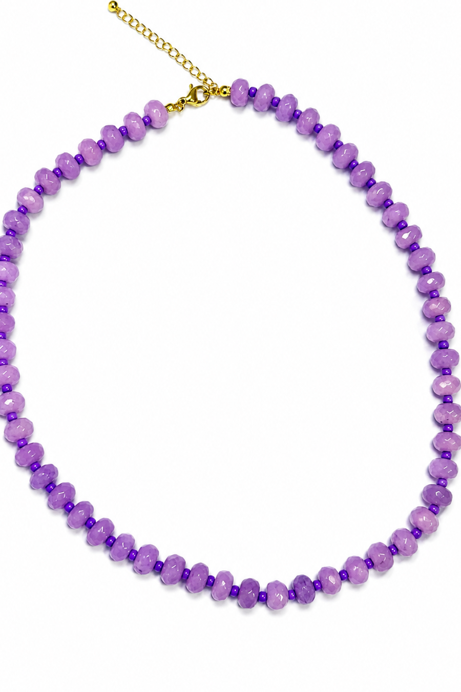 Lavender beaded necklace