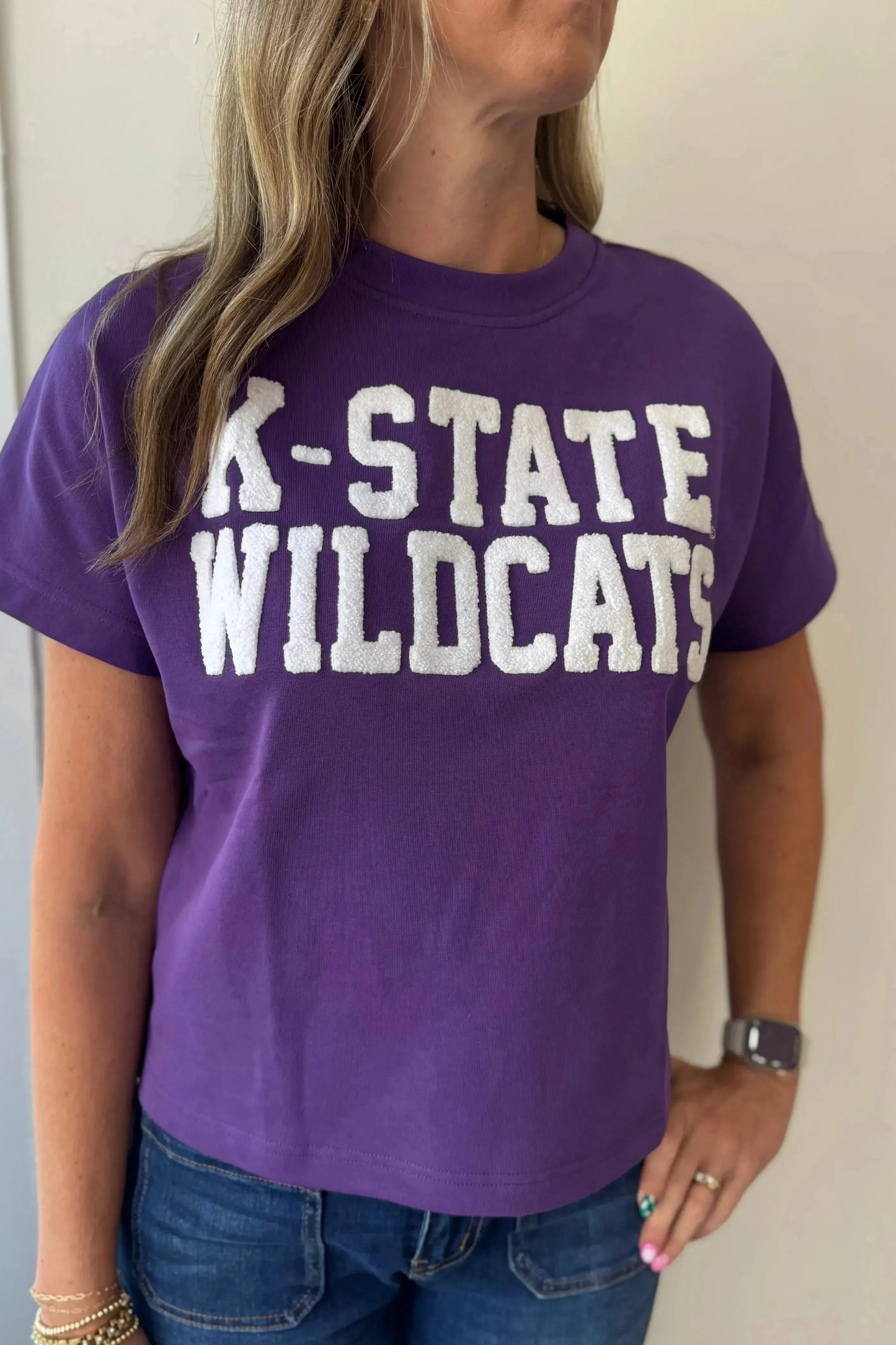 Boxy Chenille K-State Wildcats Shirt