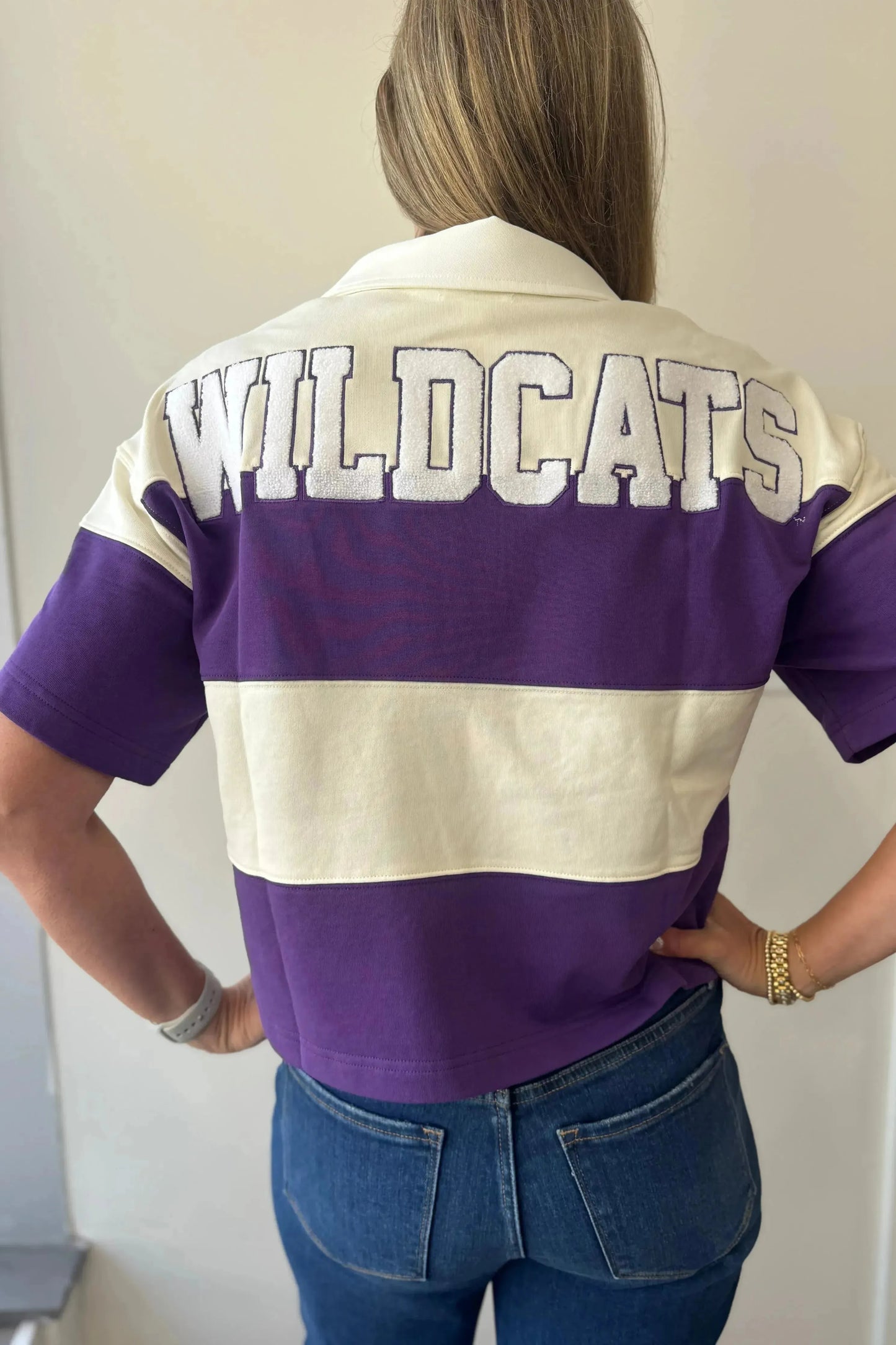 K-State Short Sleeve Wildcats Rugby Top