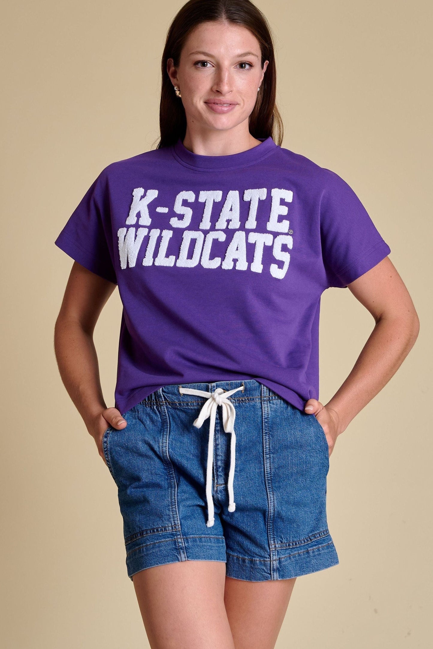 Boxy Chenille K-State Wildcats Shirt