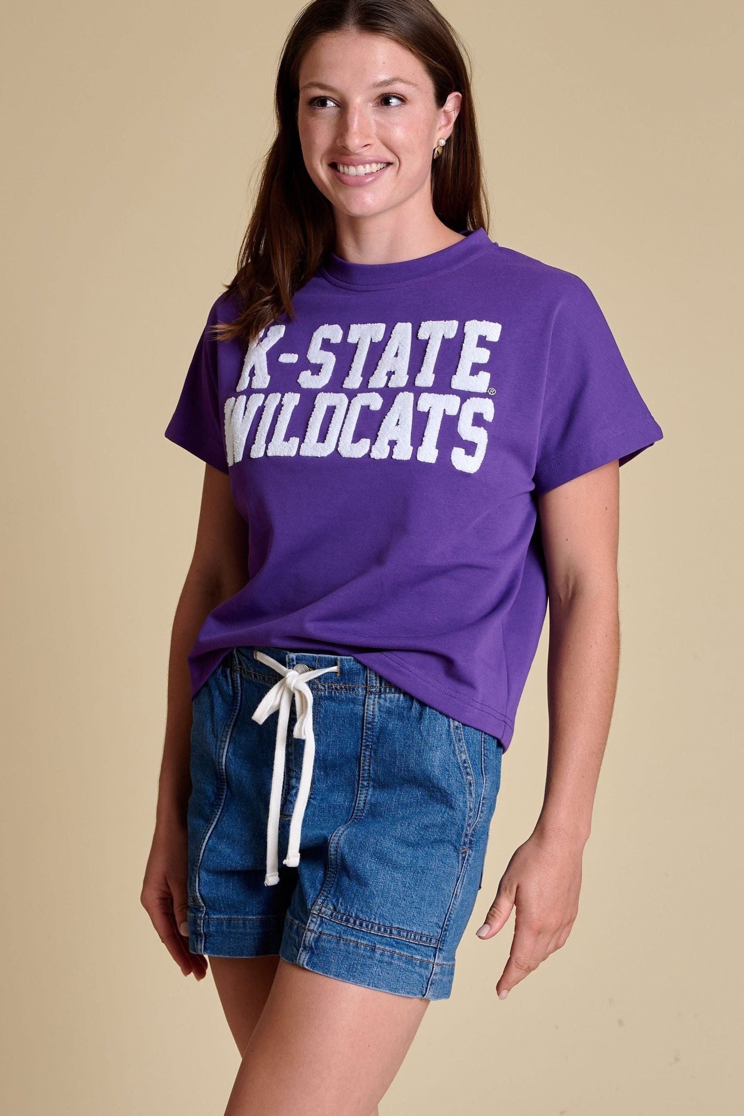 Boxy Chenille K-State Wildcats Shirt