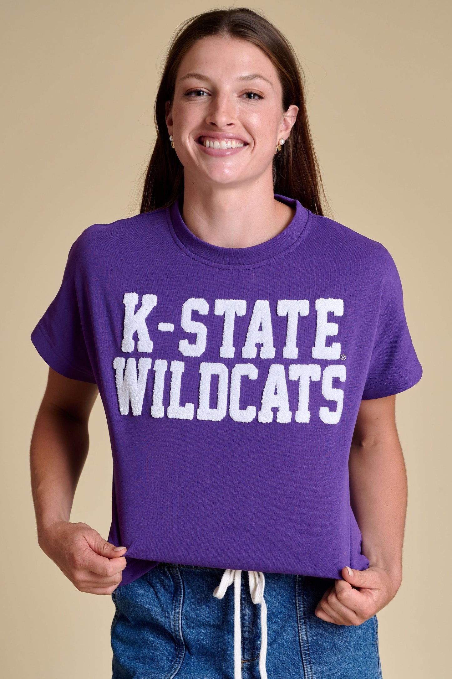 Boxy Chenille K-State Wildcats Shirt