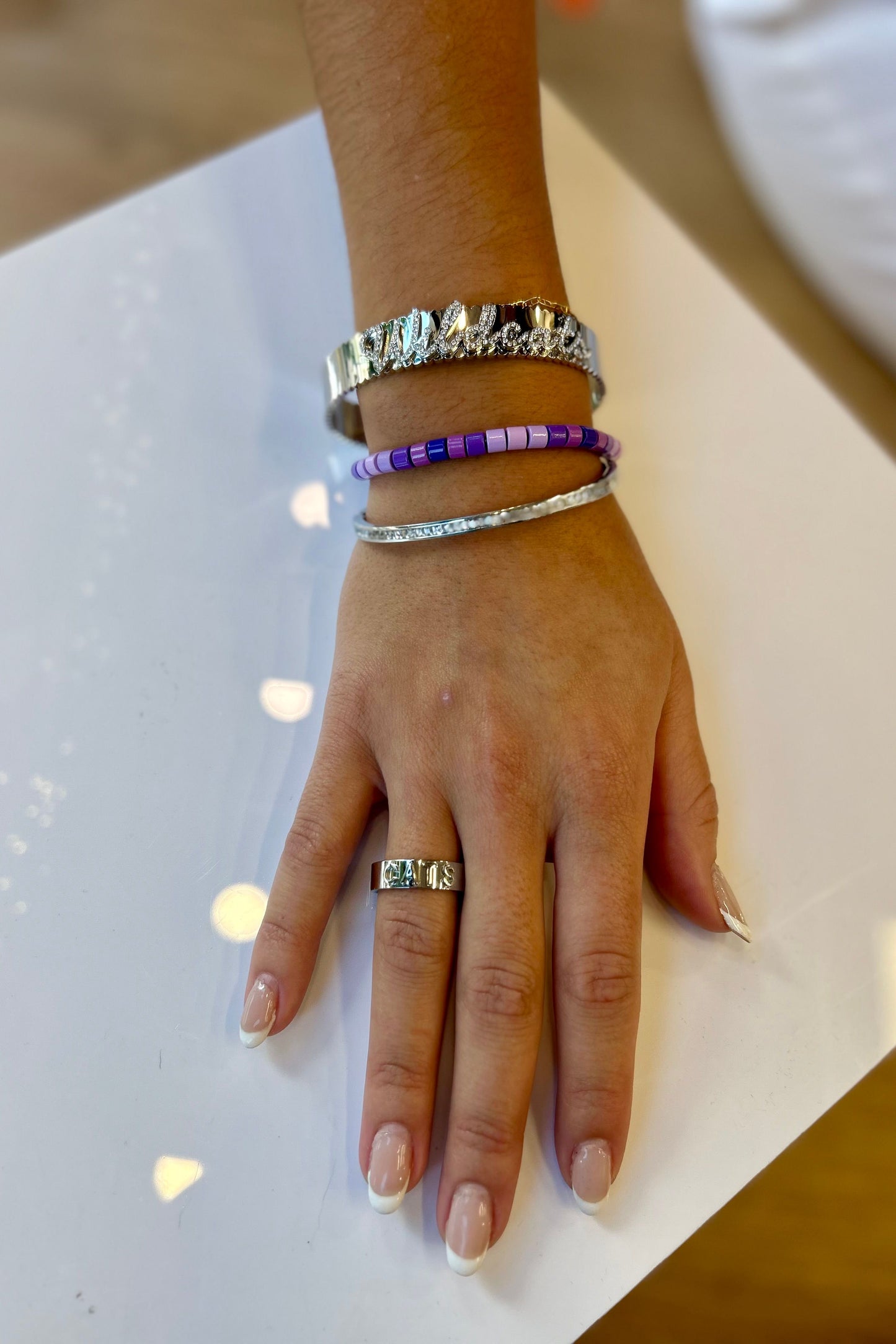 Silver Wildcats Cuff