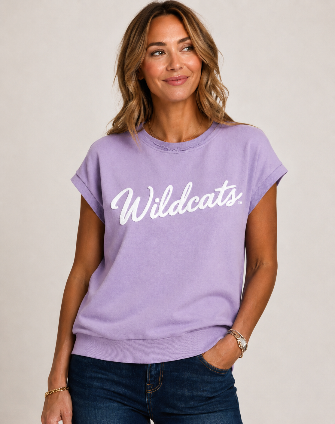 K-State Wildcats Puff Ink Script Tank