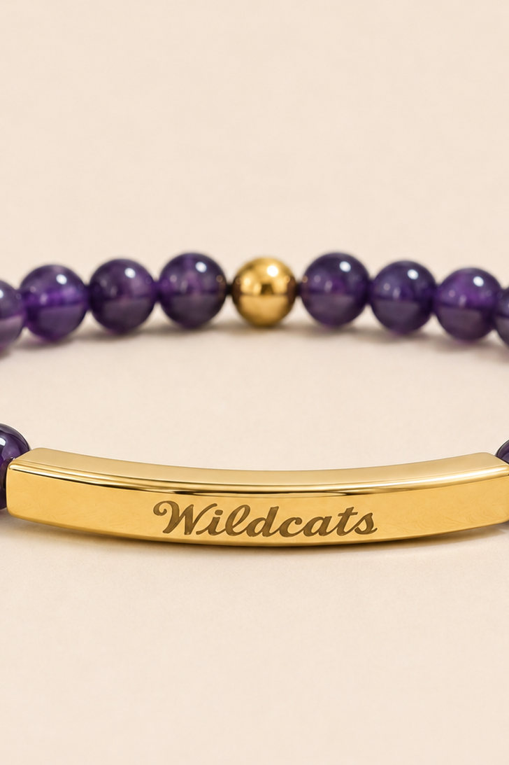Purple Wildcat Bar Bracelet