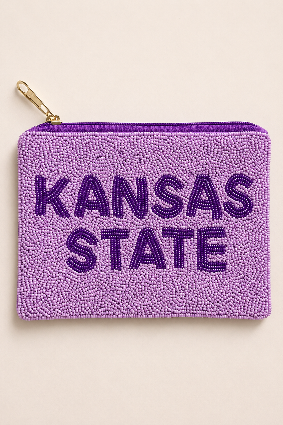 Kansas State Beaded Pouch