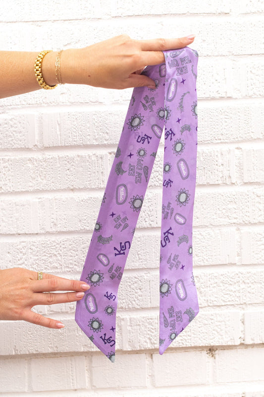 Kansas State University Twilly Scarf - Lavender