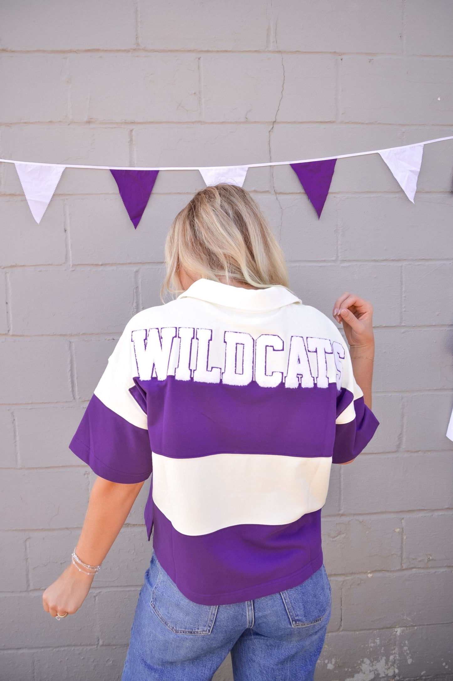 K-State Short Sleeve Wildcats Rugby Top