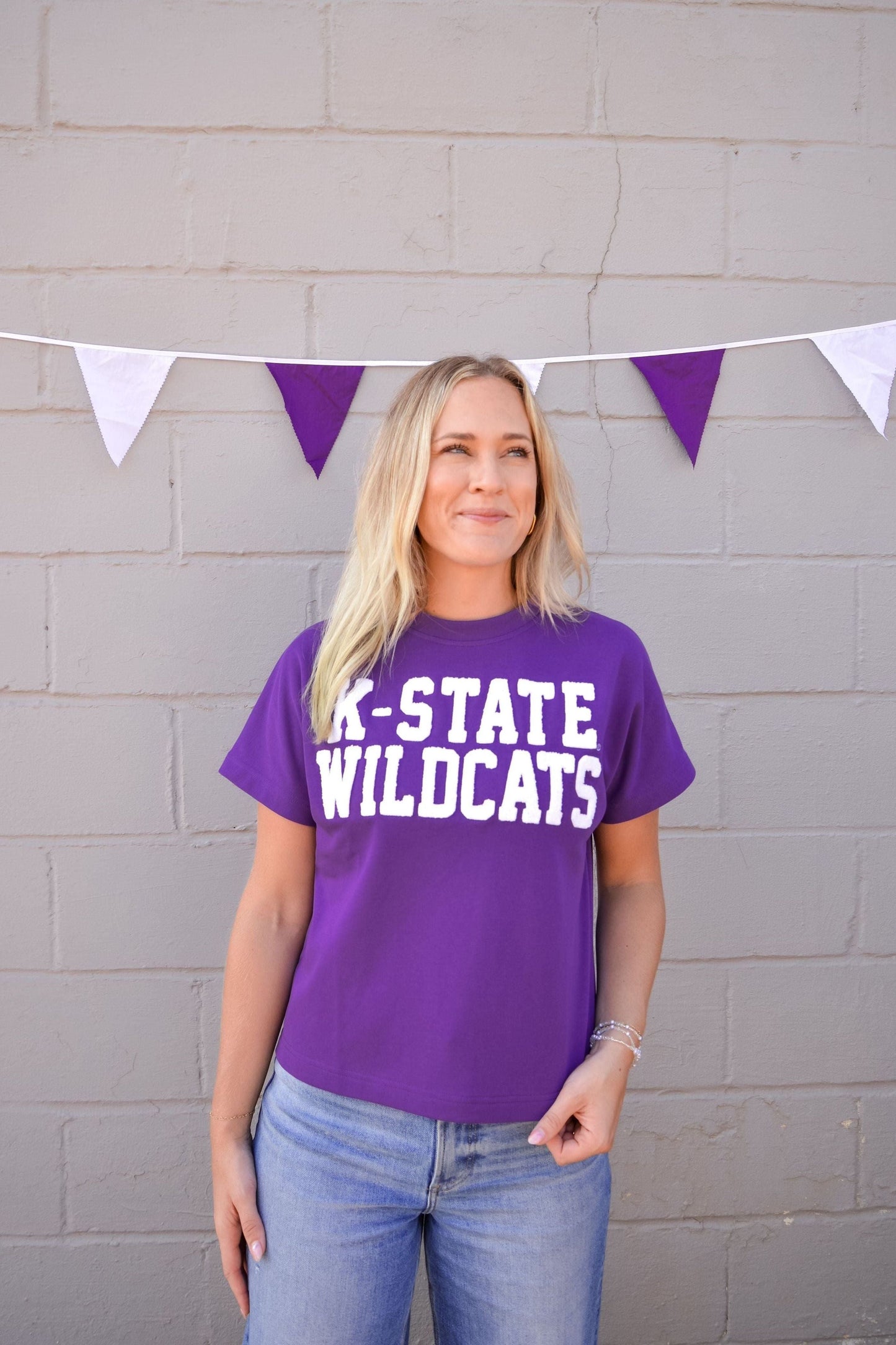 Boxy Chenille K-State Wildcats Shirt
