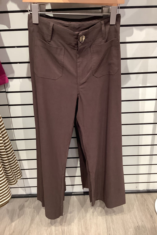 Brown Straight Leg Work Pants