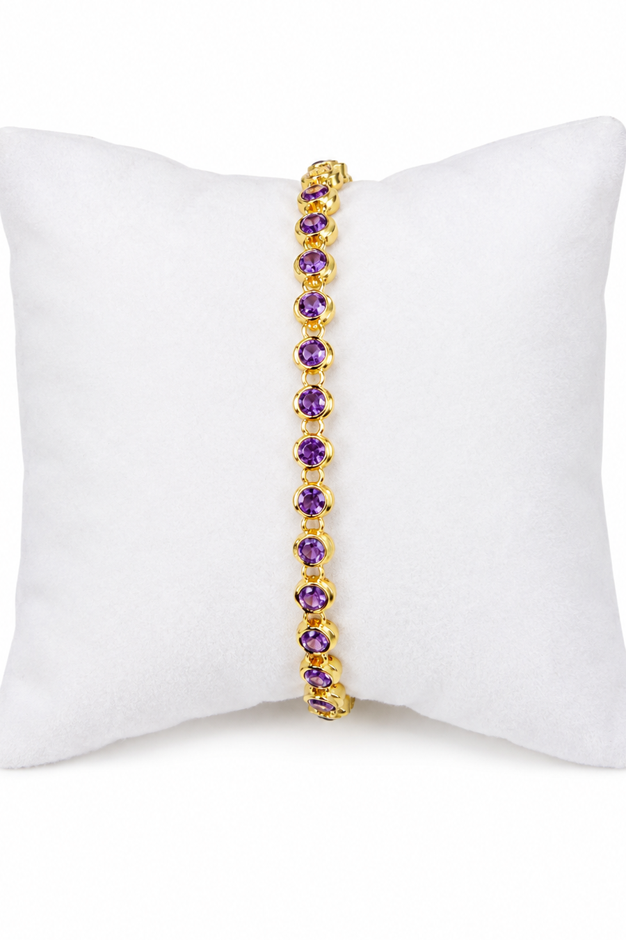 Purple tennis bracelet