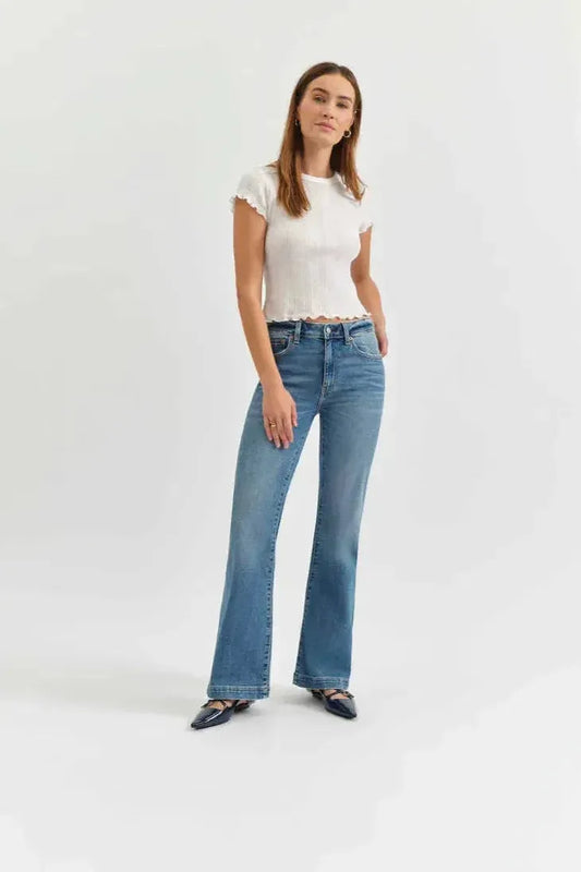 Hartbreaker Mid Rise Flare Jean