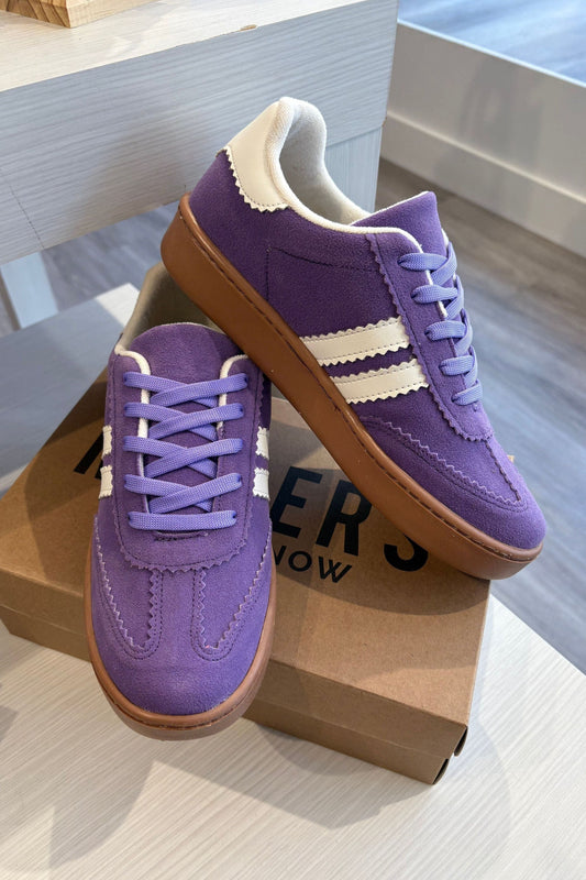 Suede Purple Retro Sneakers