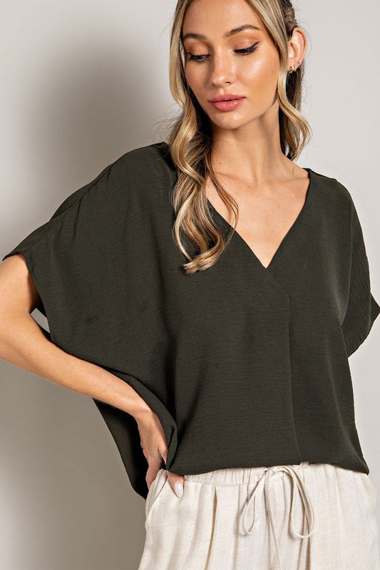 Green Silk Blouse