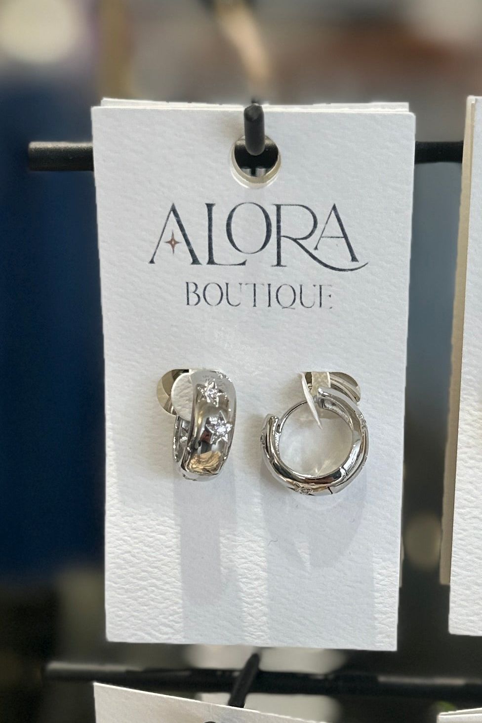 Silver Star Hoops