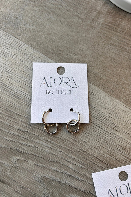 Silver Circles Earrings